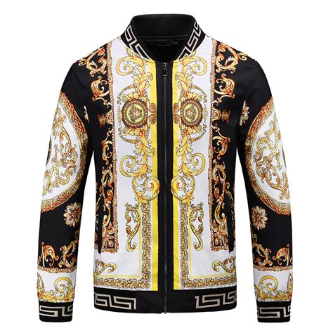 versace wind|Men's Luxury and Designer Jackets & Coats .